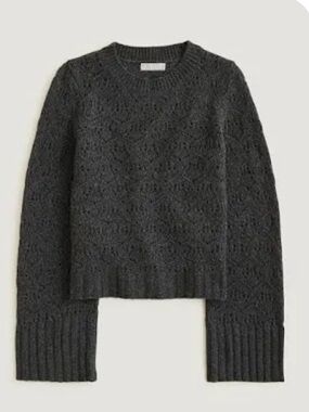 NWT JCrew Merino Pointelle Sweater